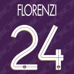 Florenzi 24 (Official PSG 2020/21 Third UEFA CL Name and Numbering)